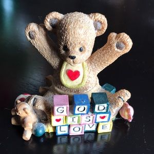 Dickson’s Beary Hill Bears “God is Love” figurine